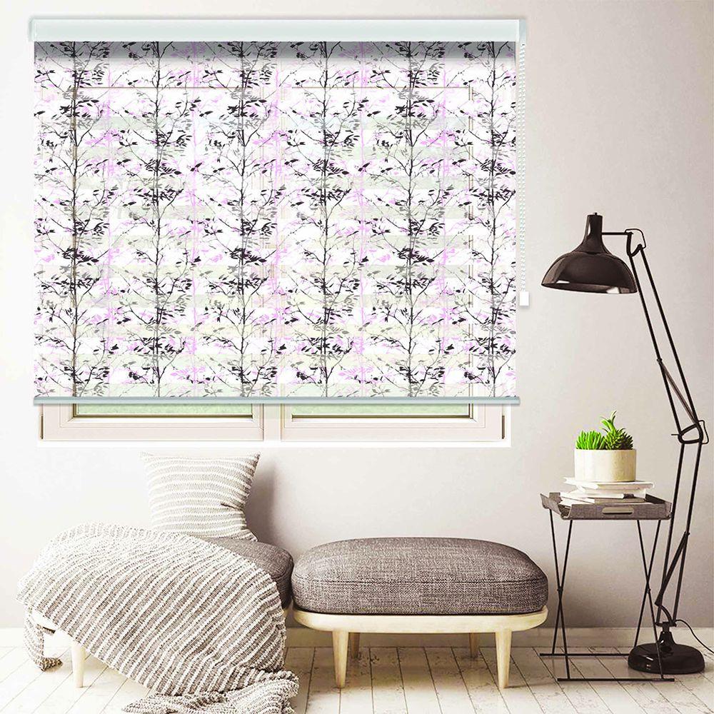 پرده زبرا طرح شاخه درخت کد TO-11 پرده زبرا طرح شاخه درخت کد TO-11