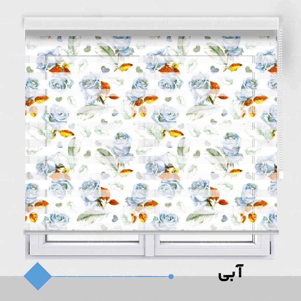 عکس محصول پرده زبرا طرح گل رز کد TO-12