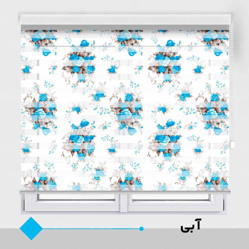 عکس محصول پرده زبرا طرح گل کد TO-13