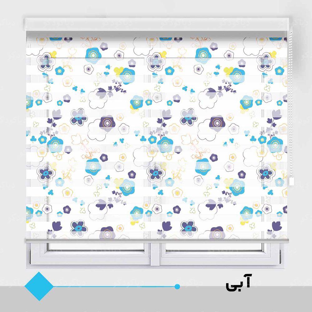 عکس محصول پرده زبرا طرح انتزاعی کد TO-14