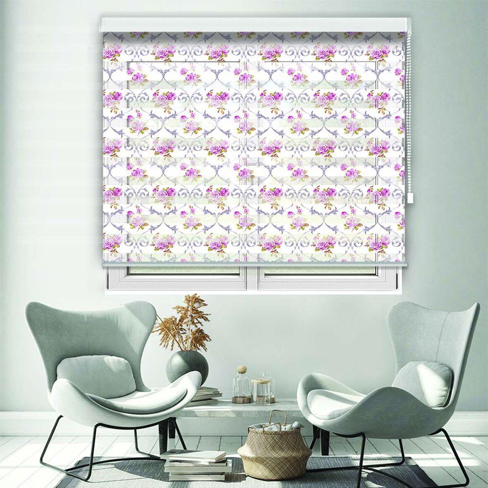 پرده زبرا طرح گل کلاسیک کد TO-21 پرده زبرا طرح گل کلاسیک کد TO-21