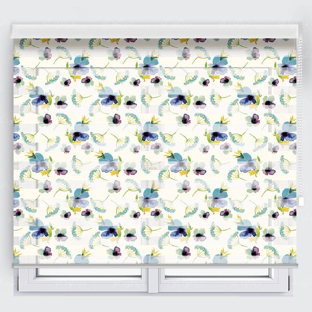 پرده زبرا طرح گل کد TO-23 پرده زبرا طرح گل کد TO-23