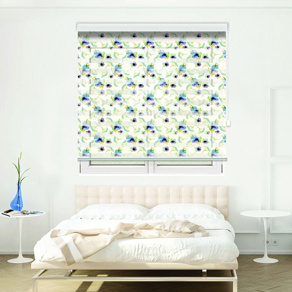 پرده زبرا طرح گل کد TO-23 پرده زبرا طرح گل کد TO-23