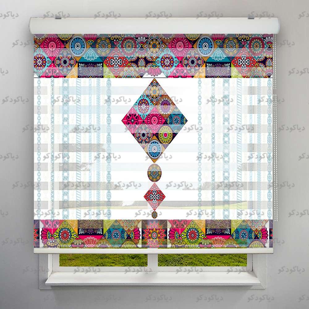 پرده زبرا طرح هنری اسلیمی کد ART-15 پرده زبرا طرح هنری اسلیمی کد ART-15