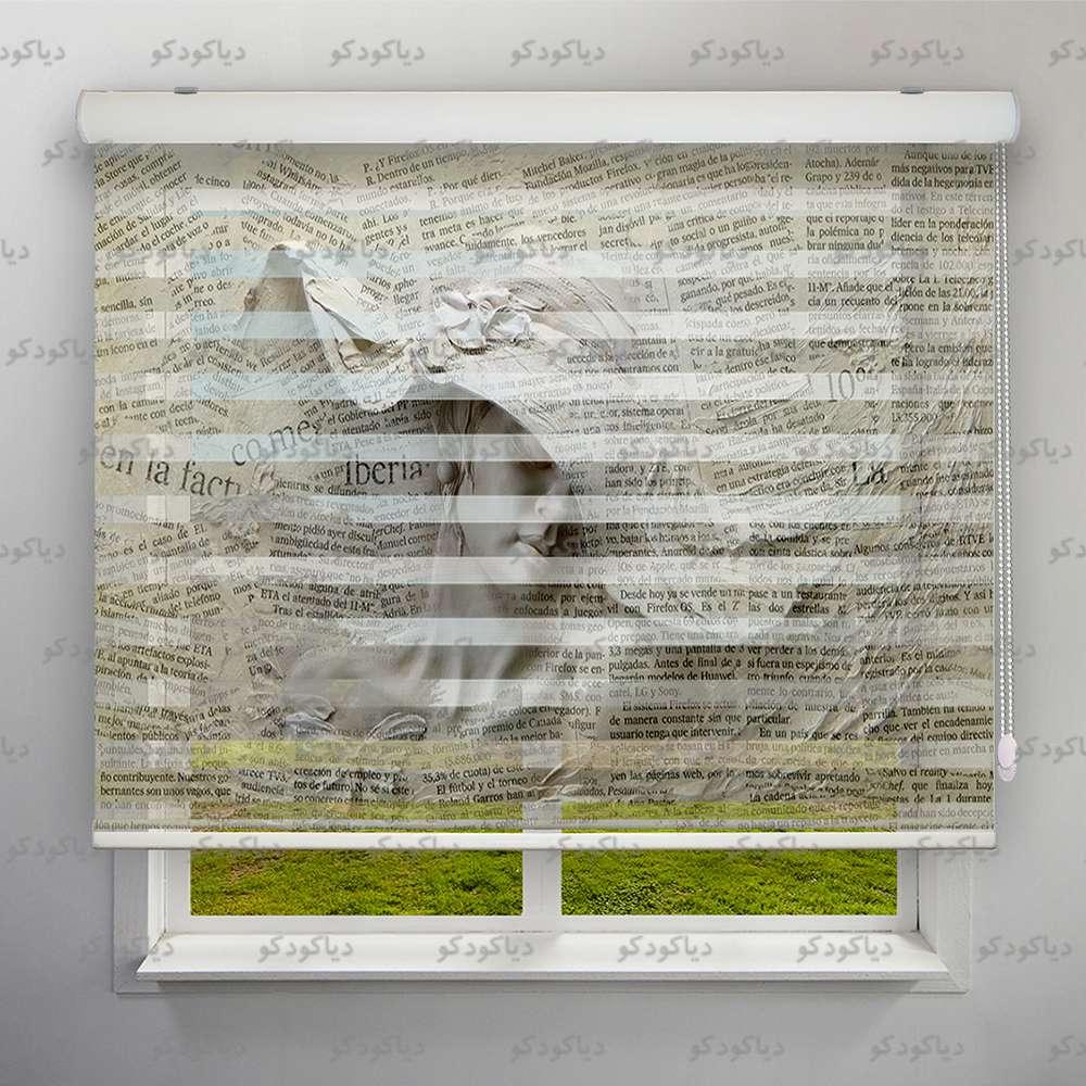 پرده زبرا طرح سه بعدی زن کلاهدار کد TRD-12 پرده زبرا طرح سه بعدی زن کلاهدار کد TRD-12