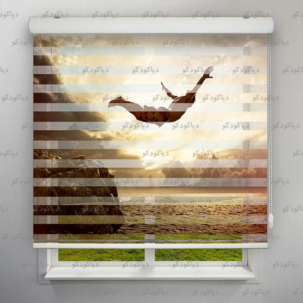 پرده زبرا طرح ورزشی پرش از صخره کد SPT-02 پرده زبرا طرح ورزشی پرش از صخره کد SPT-02