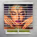 پرده زبرا طرح چهره دختر هندی  کد FCE-04