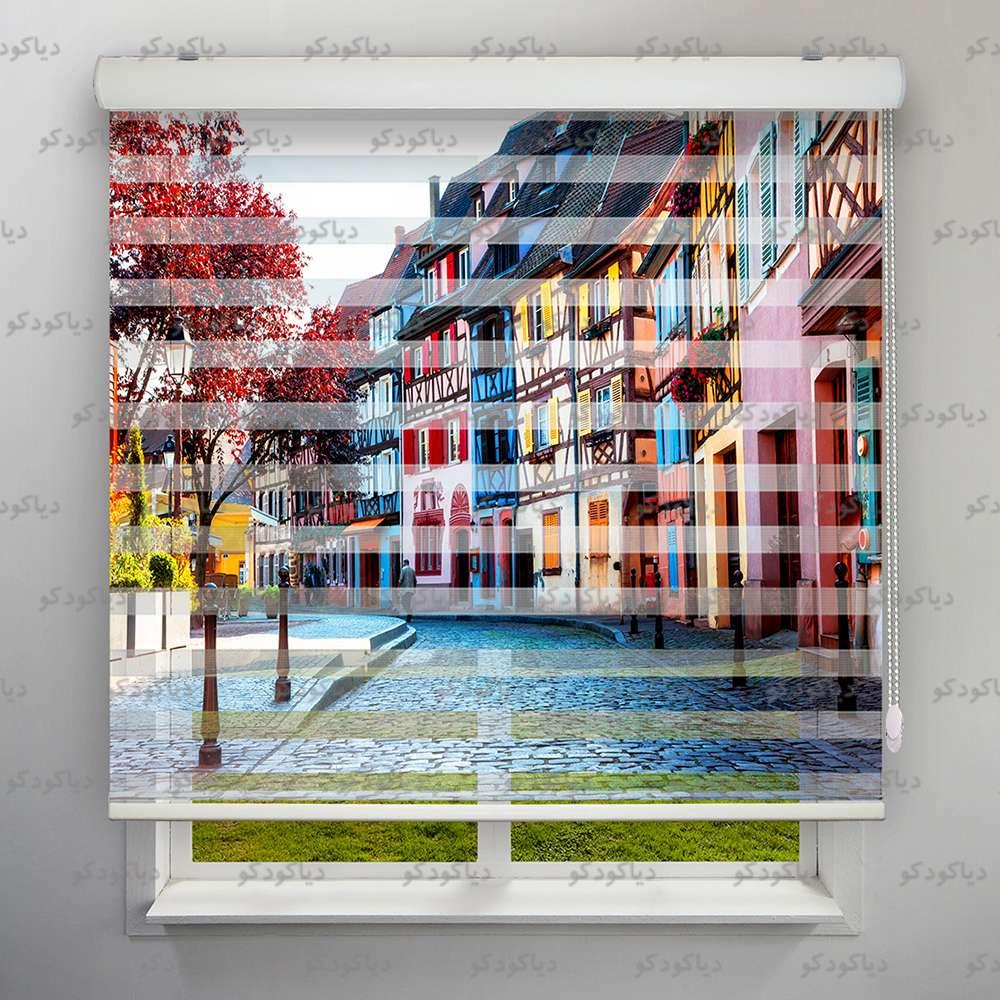 پرده زبرا طرح شهر کولمار کد CIT-02 پرده زبرا طرح شهر کولمار کد CIT-02