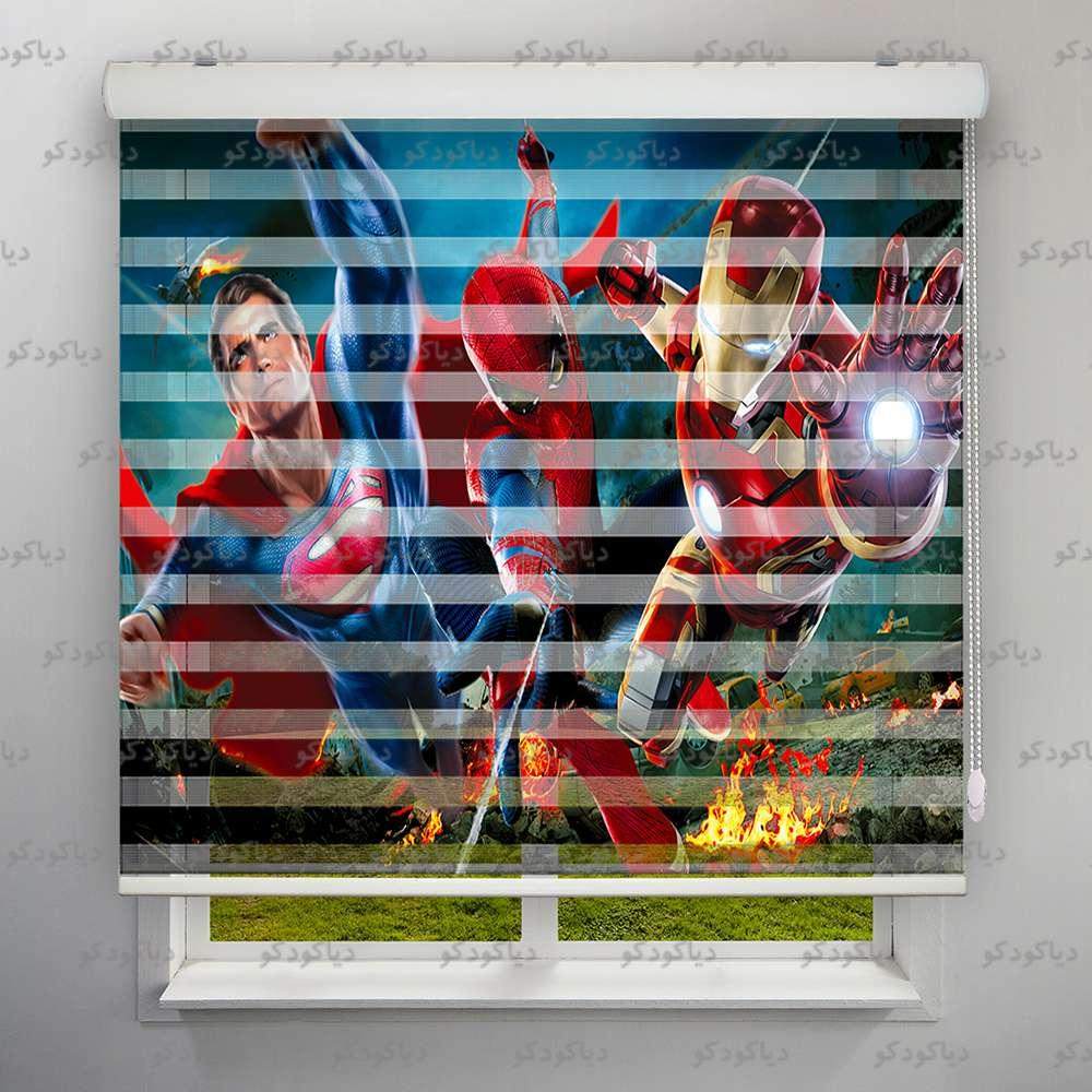 پرده زبرا طرح کودک مارول کد KDS-12 پرده زبرا طرح کودک مارول کد KDS-12