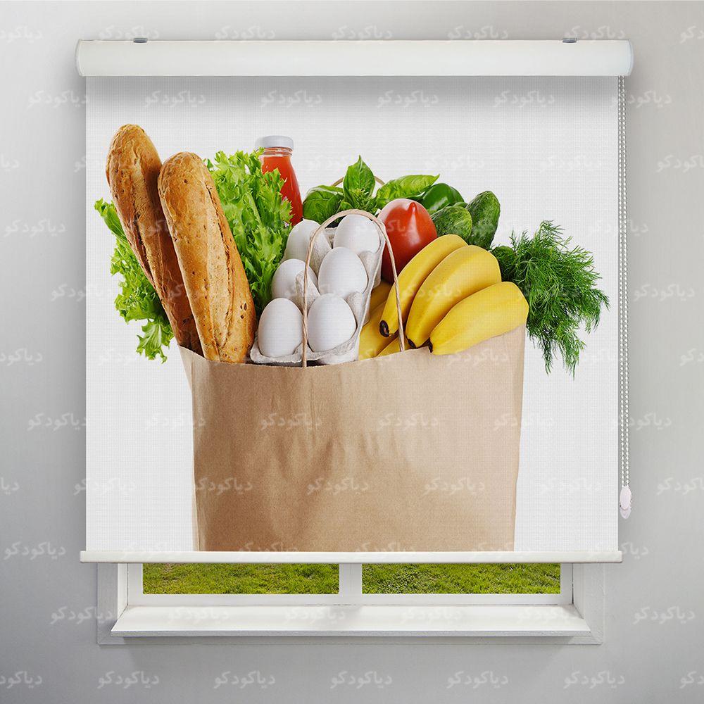 عکس محصول پرده شید طرح مواد غذایی کد FOD-13