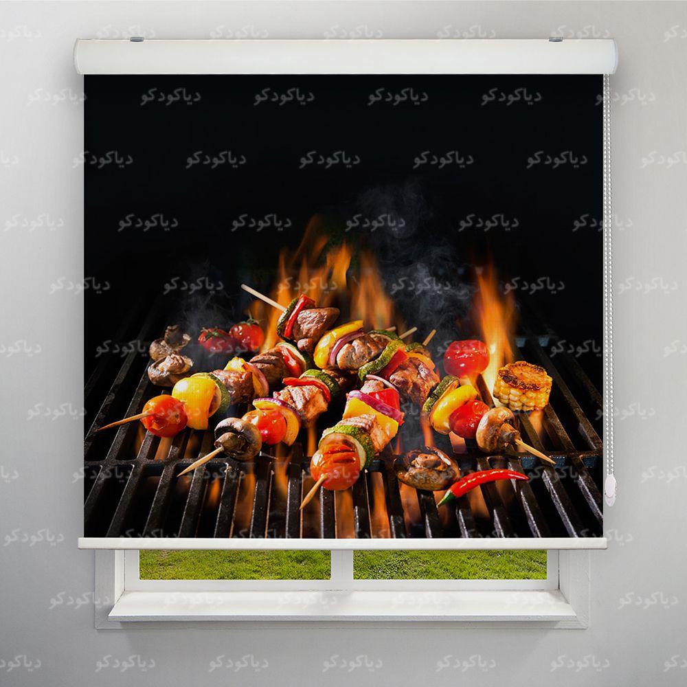 عکس محصول پرده شید طرح باربیکیو کد FOD-09