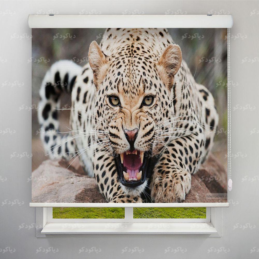 پرده شید طرح پلنگ کد ANM-13 پرده شید طرح پلنگ کد ANM-13