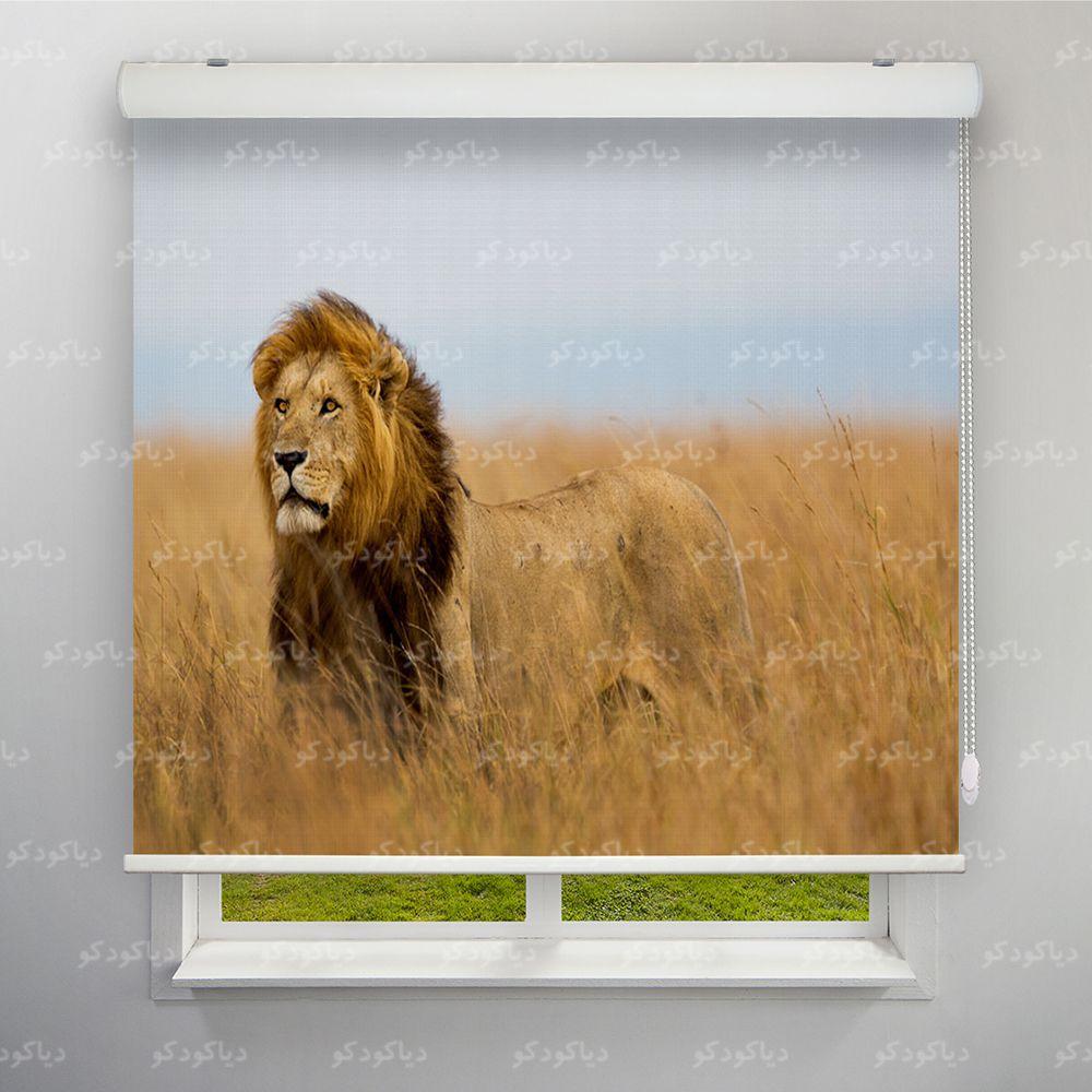 عکس محصول پرده شید طرح سلطان جنگل کد ANM-02