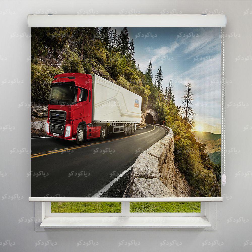 عکس محصول پرده شید طرح تریلی کد CAR-11