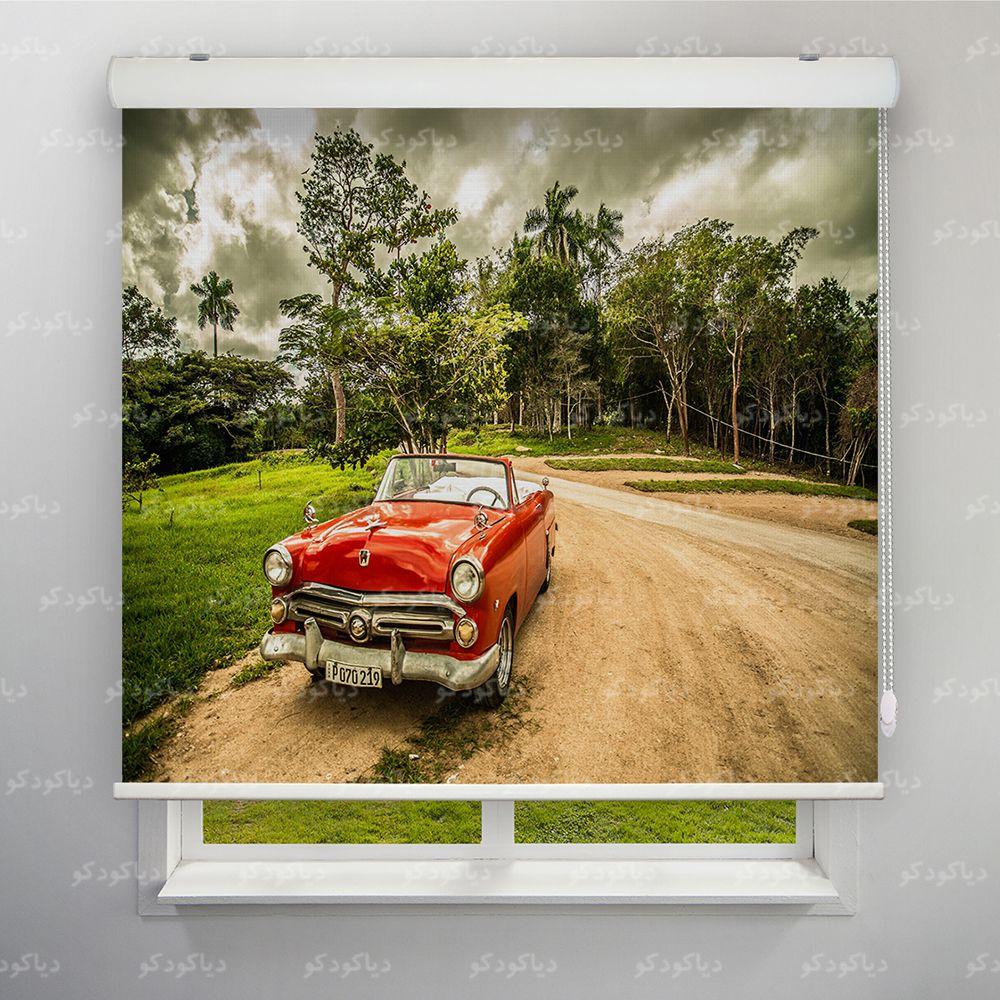 عکس محصول پرده شید طرح ماشین شورلت کلاسیک کد CAR-16
