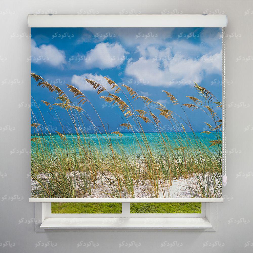 عکس محصول پرده شید طرح طبیعت نیزار و ساحل کد NAT-03