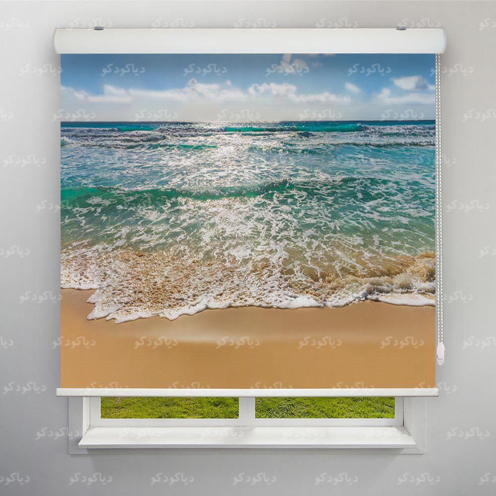 عکس محصول پرده شید طرح طبیعت ساحل زیبا کد NAT-08