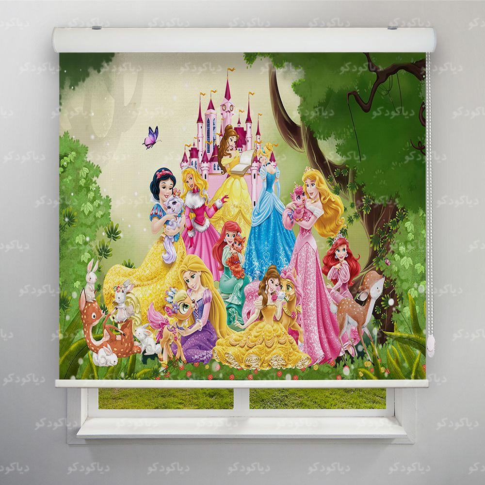 عکس محصول پرده شید طرح کودک سیندرلا و دوستان کد KDS-02