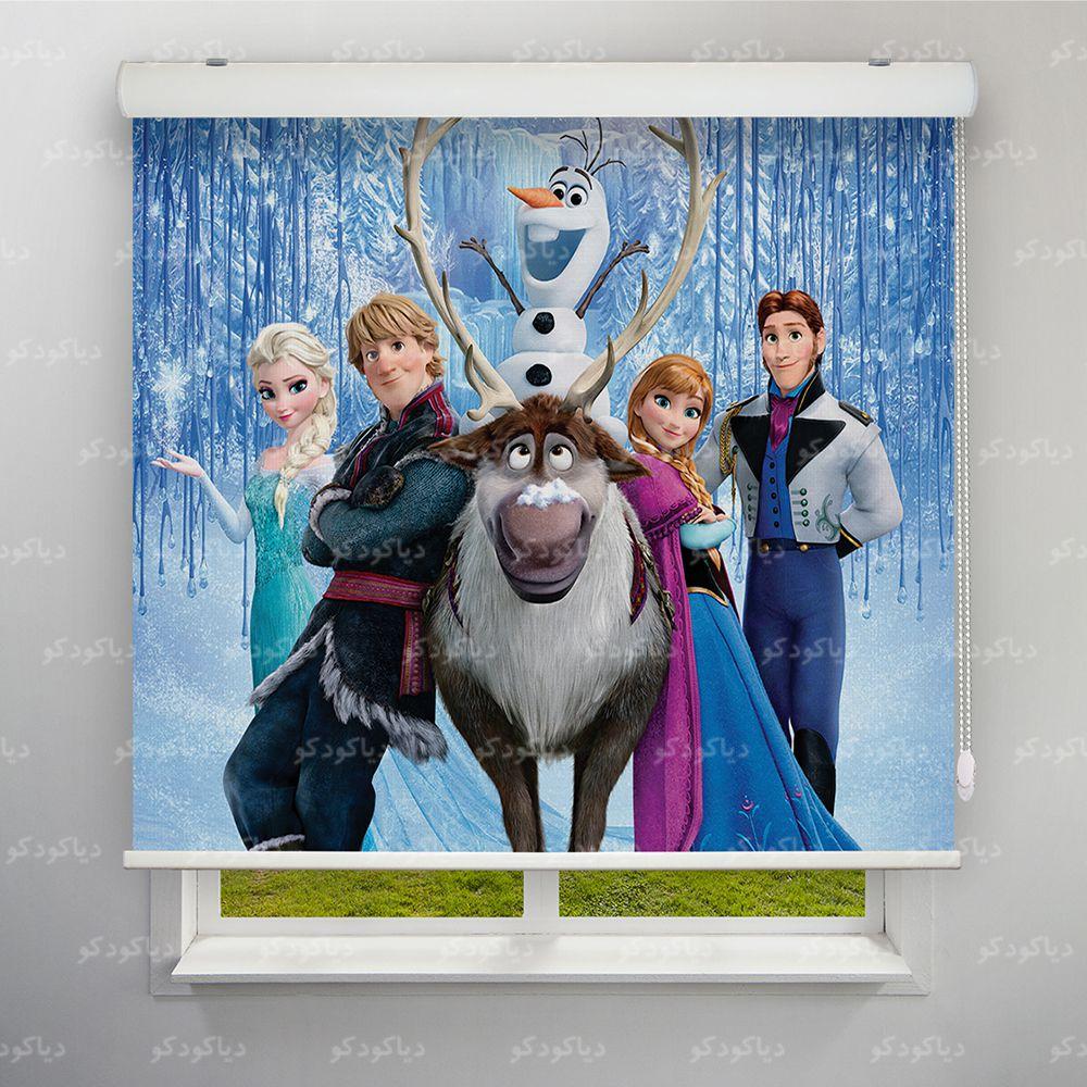 عکس محصول پرده شید طرح کودک کارتن فروزن کد KDS-05