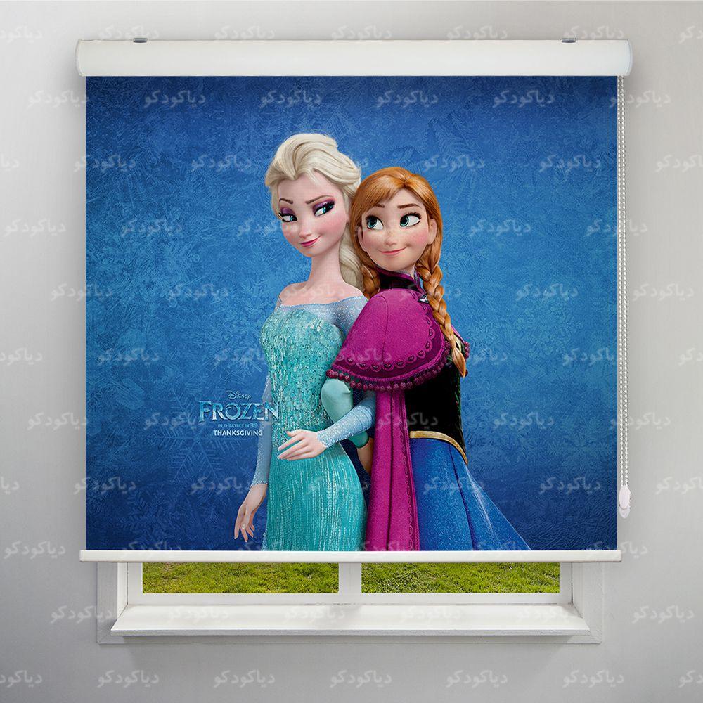 عکس محصول پرده شید طرح کودک السا و آنا کد KDS-08