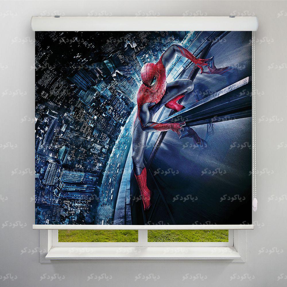 عکس محصول پرده شید طرح کودک اسپایدر من کد KDS-09