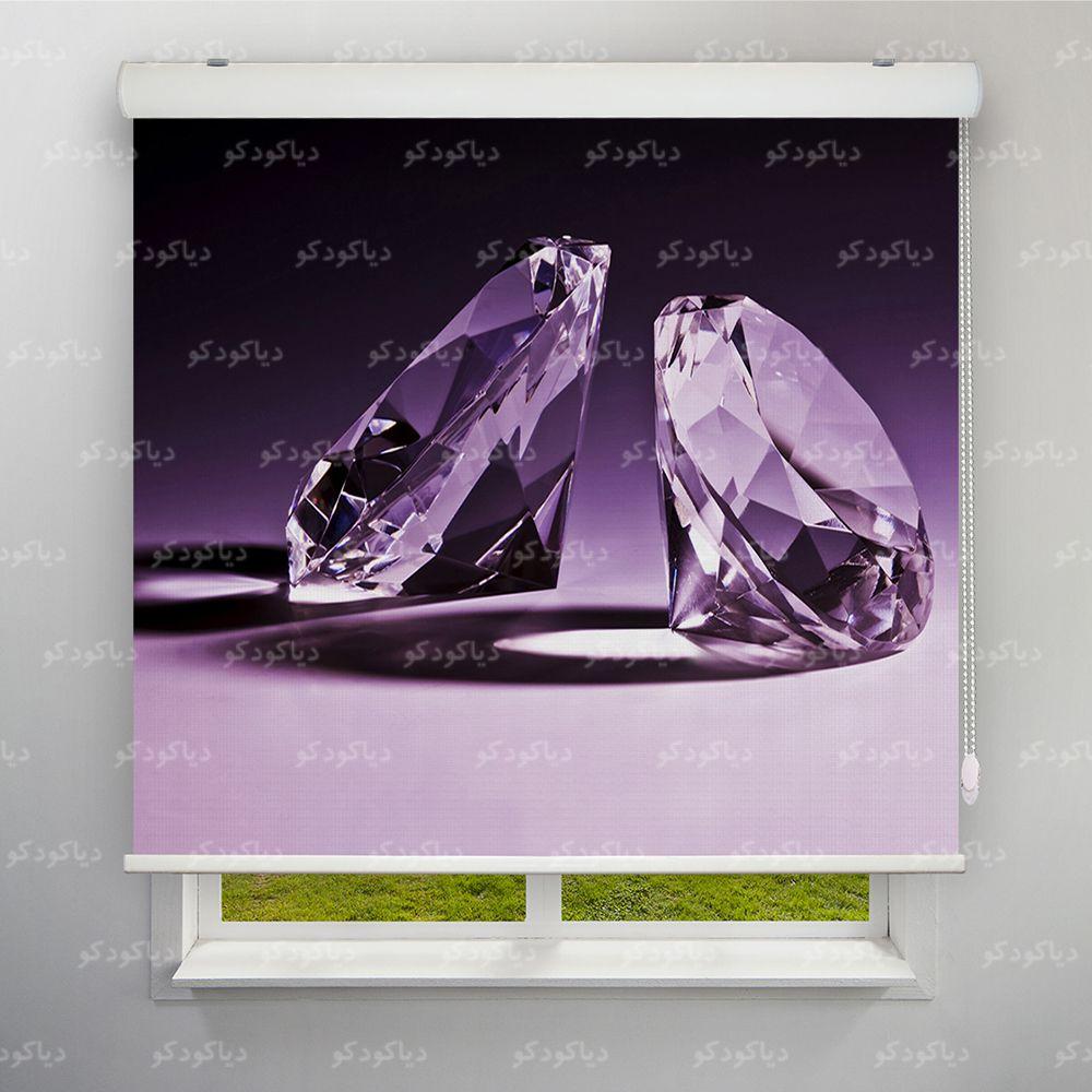 عکس محصول پرده شید طرح الماس جواهر کد BSN-08