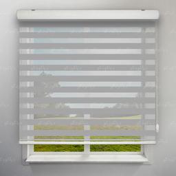 Image of پرده زبرا رنگ طوسی کد COL-03