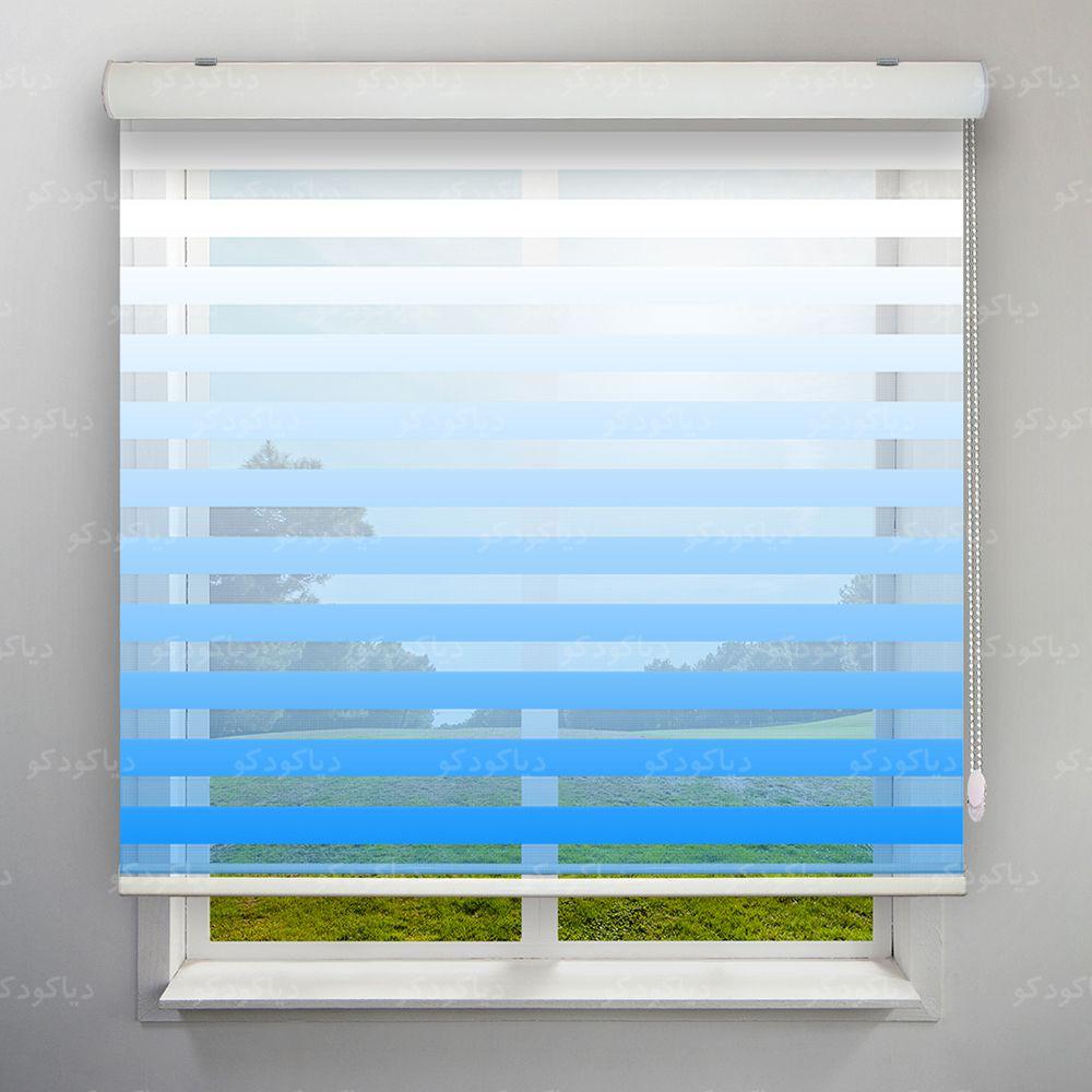 پرده زبرا گردینت رنگ آبی کد HS1-14 پرده زبرا گردینت رنگ آبی کد HS1-14