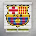 پرده زبرا پلیسه طرح ورزشی لوگو باشگاه بارسلونا کد SPT-16