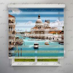 Image of پرده زبرا پلیسه طرح شهر ونیز کد CIT-10