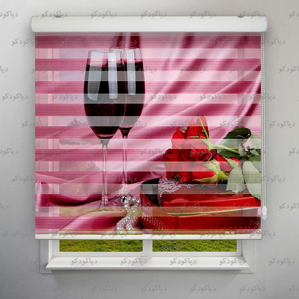 عکس محصول پرده زبرا پلیسه طرح سفره عقد و عروسی کد BSN-11