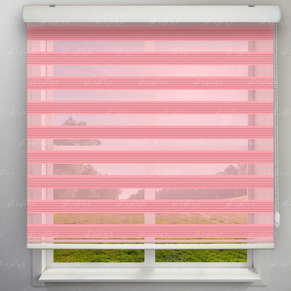 عکس محصول پرده زبرا پلیسه رنگ کالباسی کد COL-19