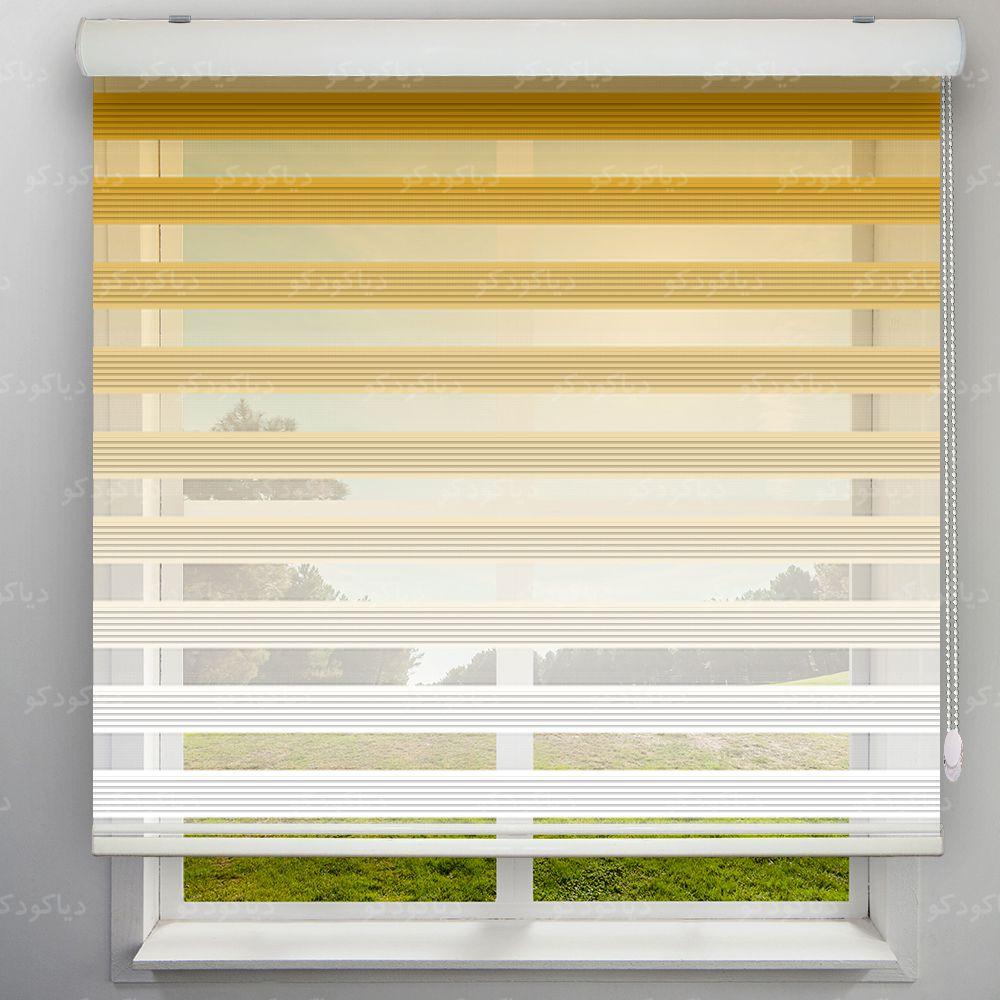 پرده زبرا پلیسه گردینت رنگ طلایی کد HS2-07 پرده زبرا پلیسه گردینت رنگ طلایی کد HS2-07