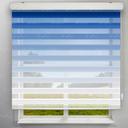 پرده زبرا پلیسه گردینت رنگ سرمه ای کد HS2-15