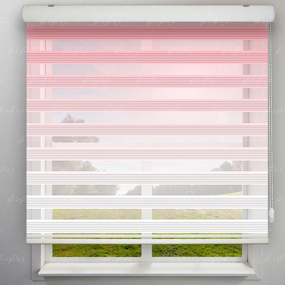 پرده زبرا پلیسه گردینت رنگ کالباسی کد HS2-19 پرده زبرا پلیسه گردینت رنگ کالباسی کد HS2-19