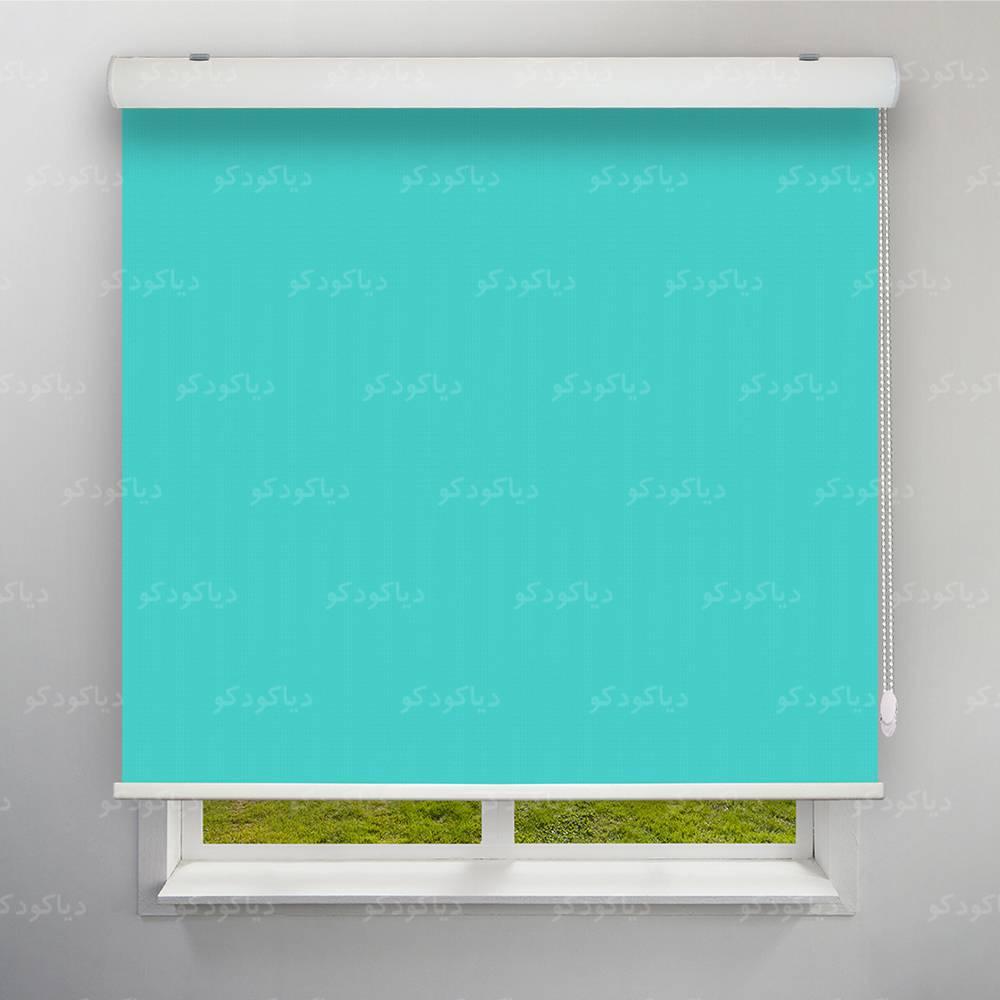 عکس محصول پرده شید رنگ فیروزه ای کد COL-13