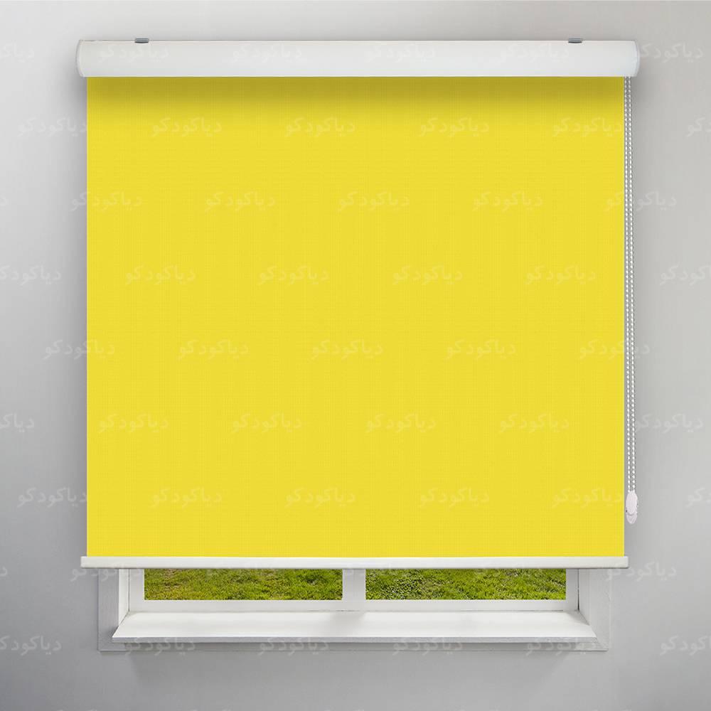 عکس محصول پرده شید رنگ زرد کد COL-02