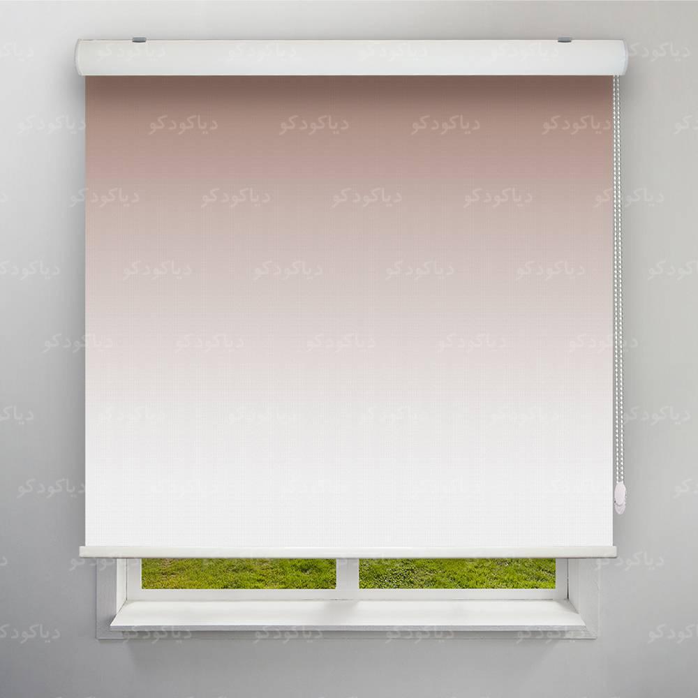 عکس محصول پرده شید طرح گردینت رنگ نسکافه ای کد HS2-04