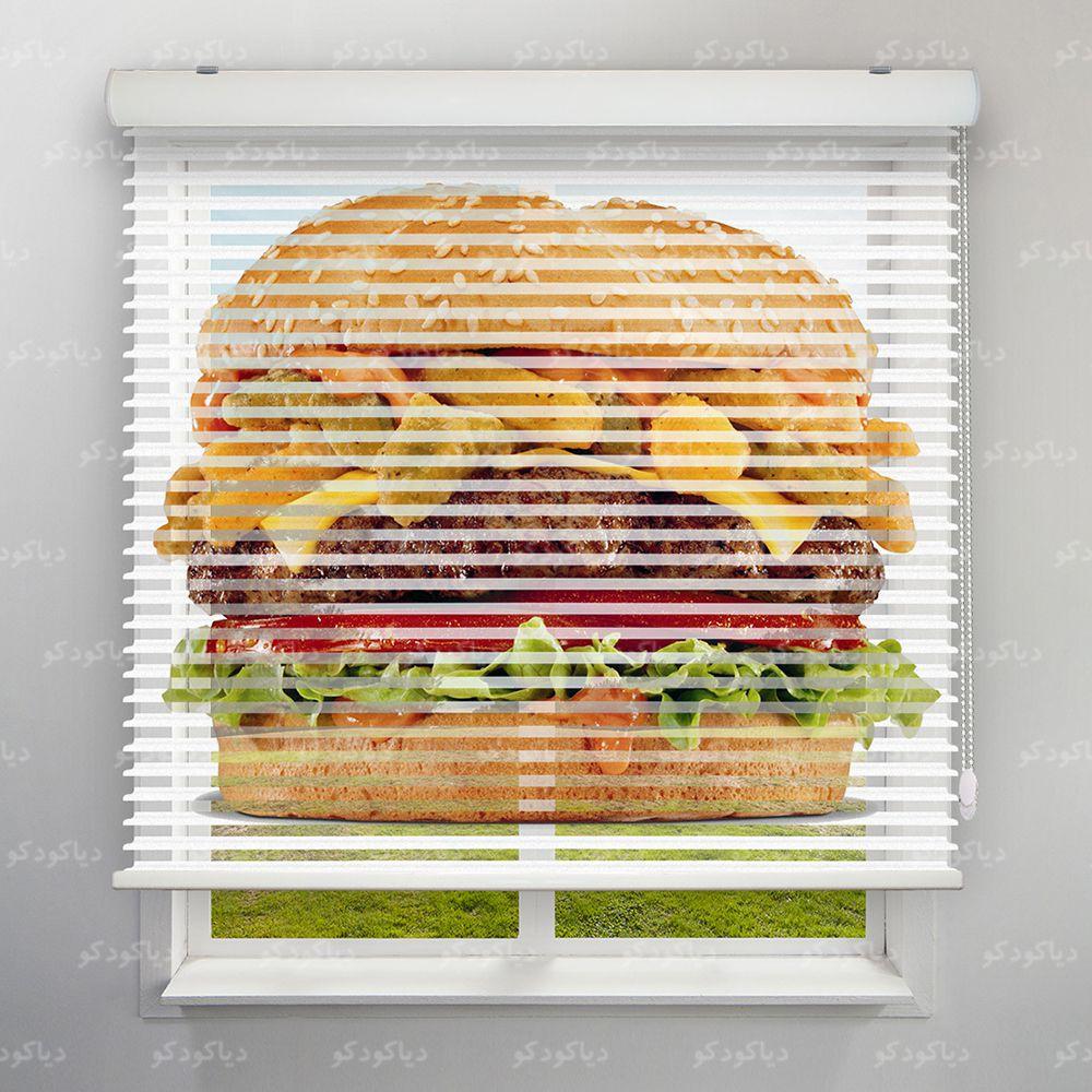 عکس محصول پرده سیلوئت طرح سالن فست فودی کد BSN-13