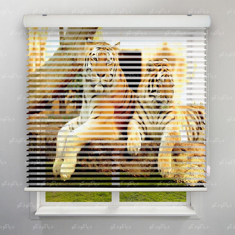 عکس محصول پرده سیلوئت طرح ببر کد ANM-14