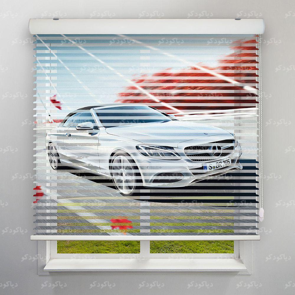 عکس محصول پرده سیلوئت طرح ماشین مرسدس بنز کد CAR-13