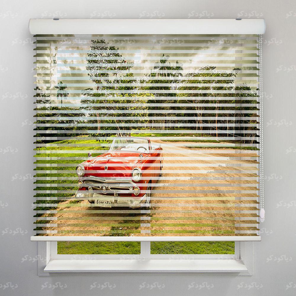 عکس محصول پرده سیلوئت طرح ماشین شورلت کلاسیک کد CAR-16