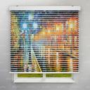 پرده سیلوئت طرح هنری رنگ روغن شب بارانی کد ART-02