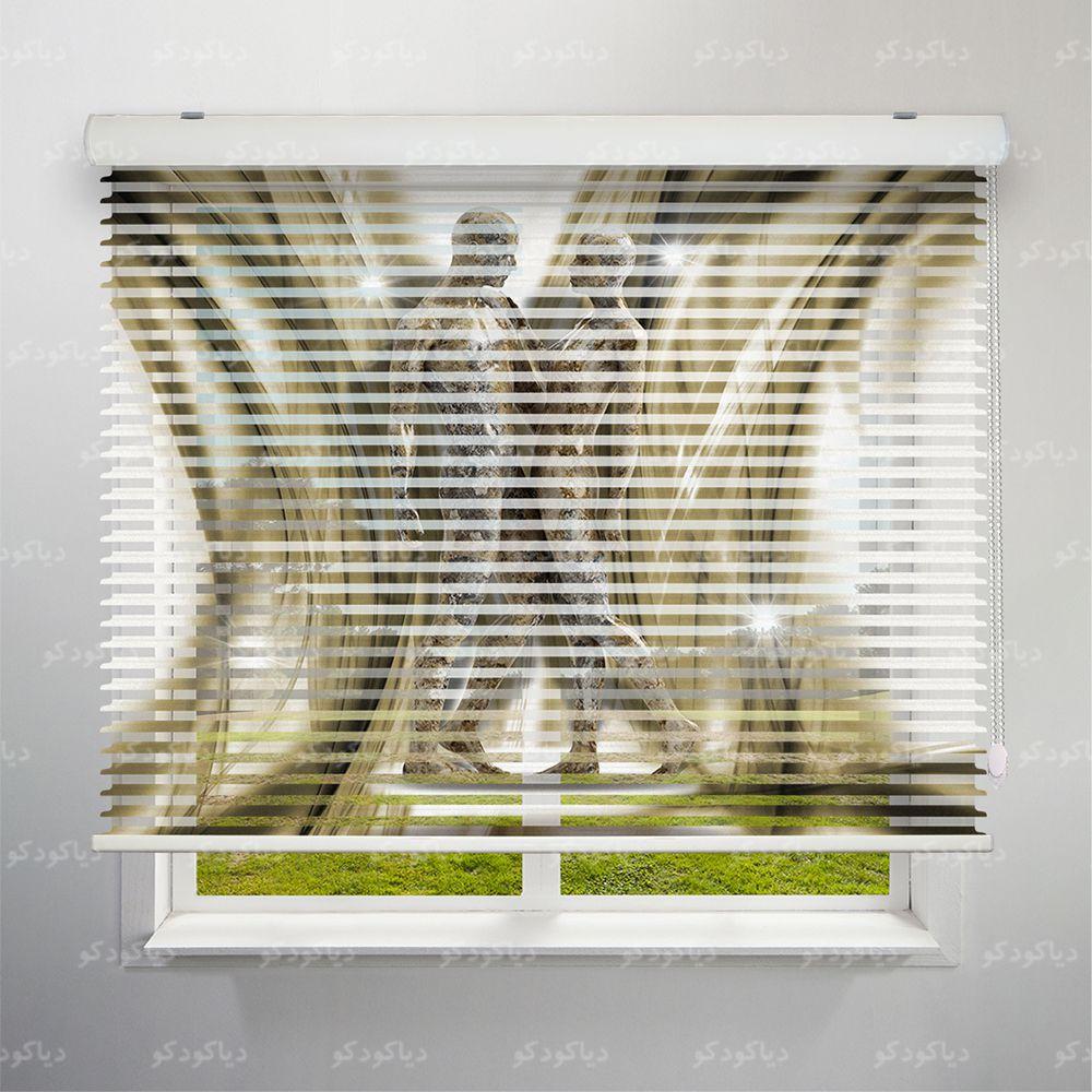 عکس محصول پرده سیلوئت طرح سه بعدی تندیس زن و مرد کد TRD-05