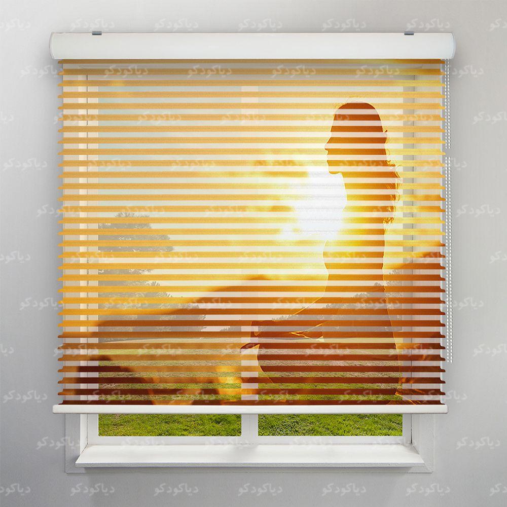 عکس محصول پرده سیلوئت طرح ورزشی یوگا صبحگاهی SPT-10