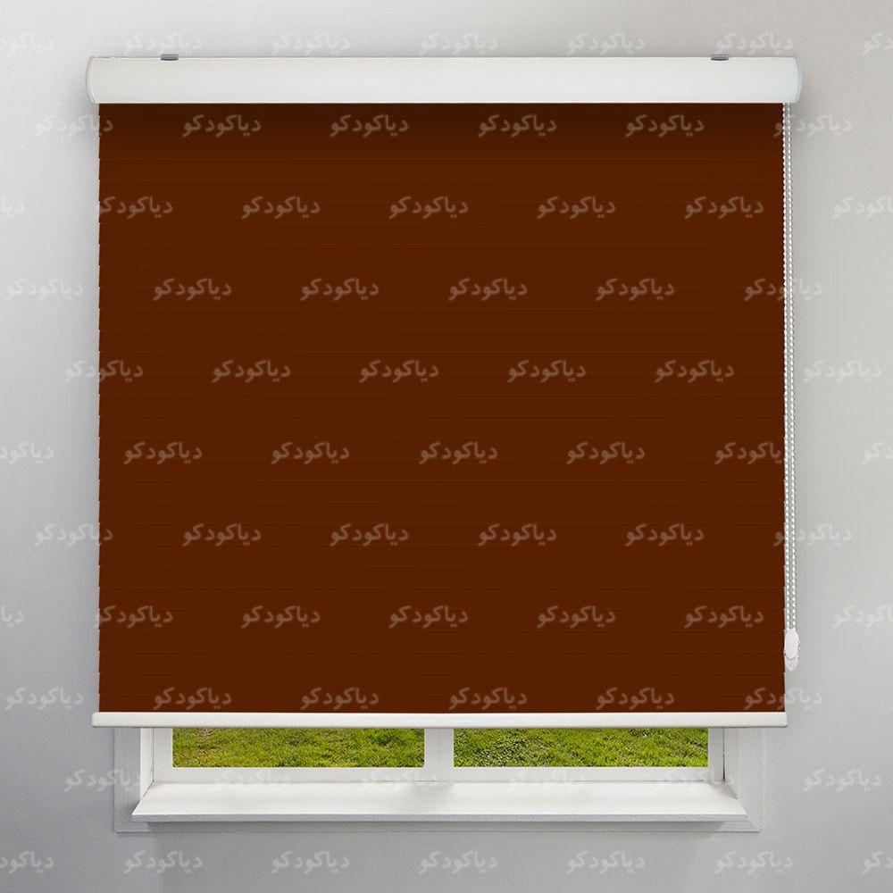 عکس محصول پرده سیلوئت رنگ قهوه ای  کد COL-06