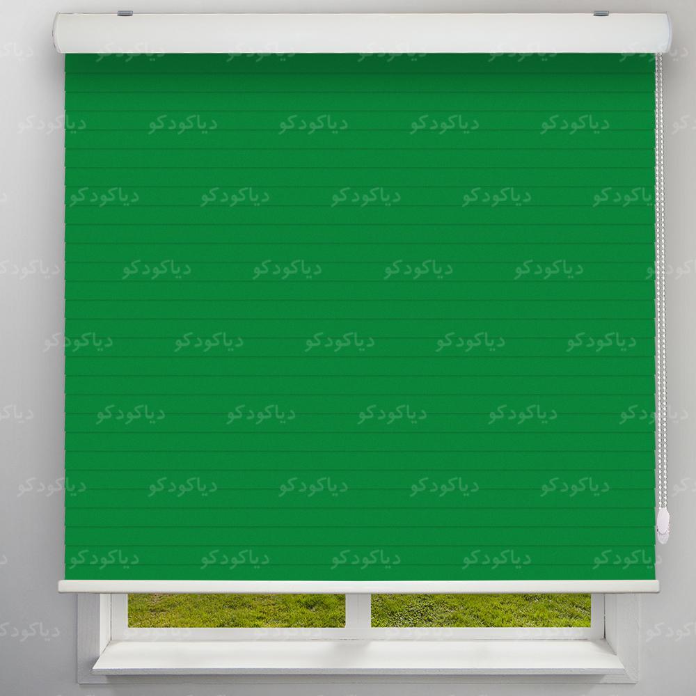 عکس محصول پرده سیلوئت رنگ سبز تیره کد COL-10