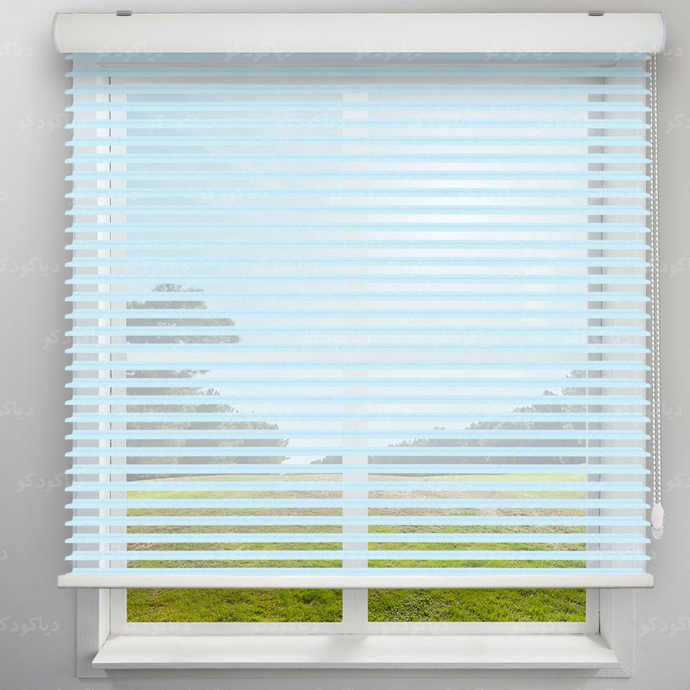 عکس محصول پرده سیلوئت رنگ آبی یخی کد COL-12