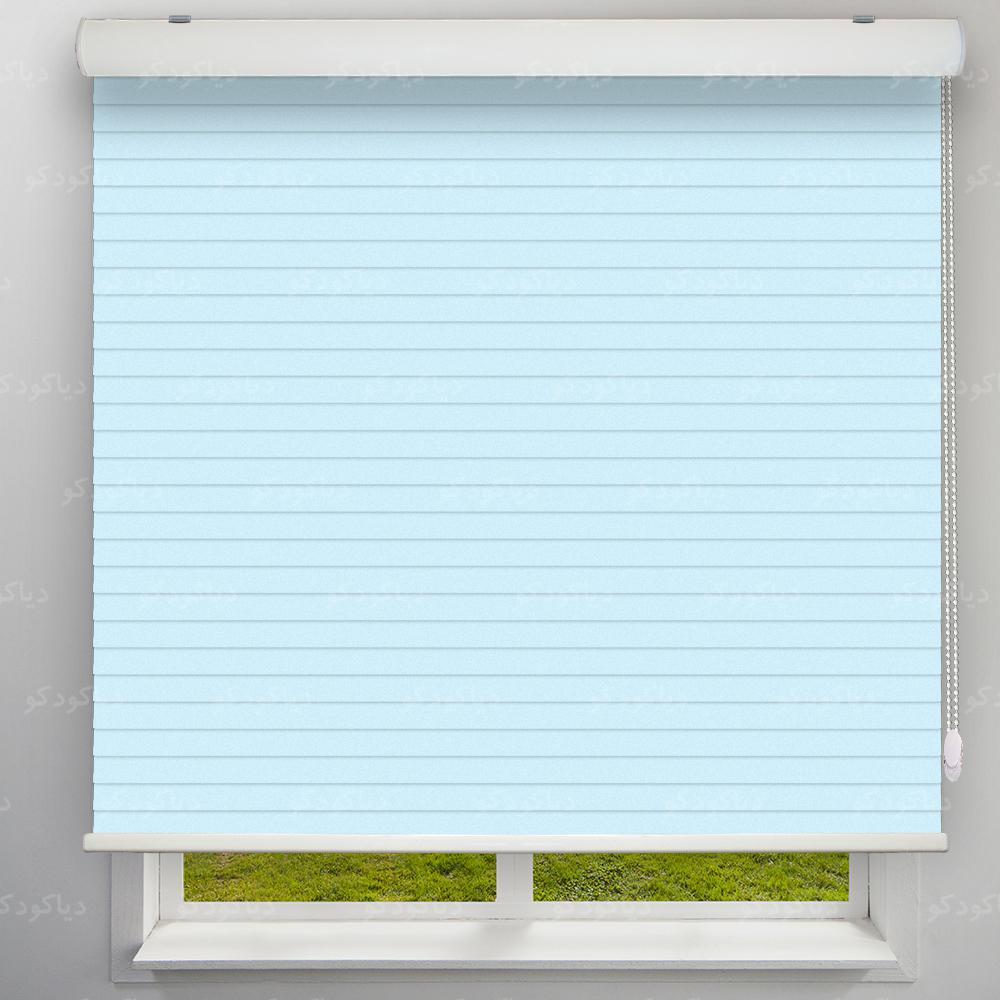 عکس محصول پرده سیلوئت رنگ آبی یخی کد COL-12