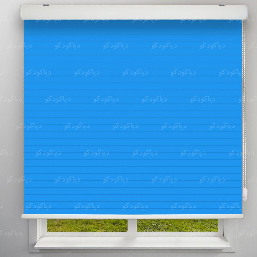 عکس محصول پرده سیلوئت رنگ آبی کد COL-14